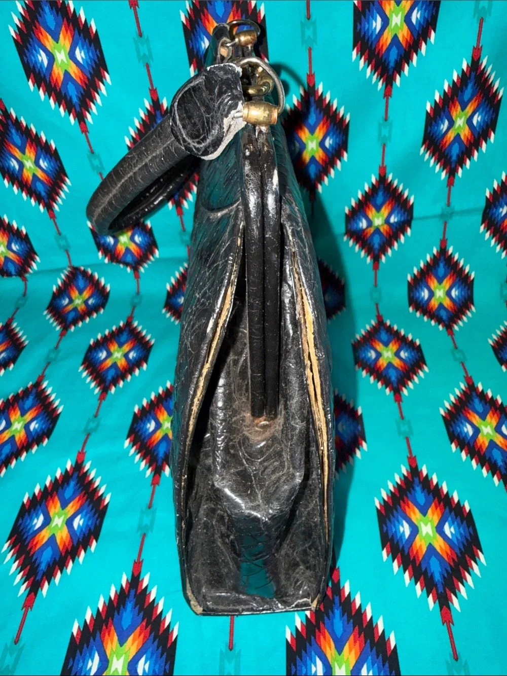 VINTAGE GATOR 🐊 HANDBAG MADE IN MEXICO